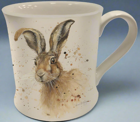 Bree Merryn fine china mug with brown hare design