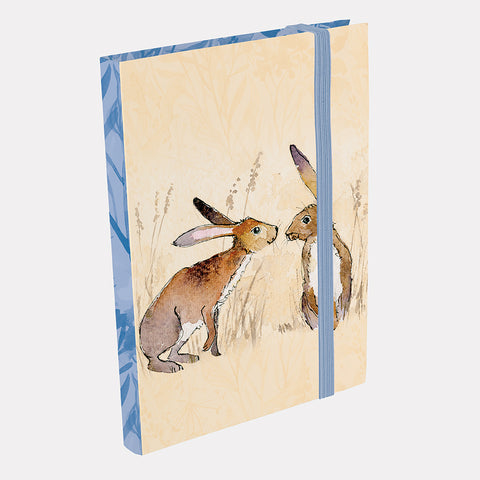 The Gifted Stationery Company 'Kissing Hares' A6 Notebook