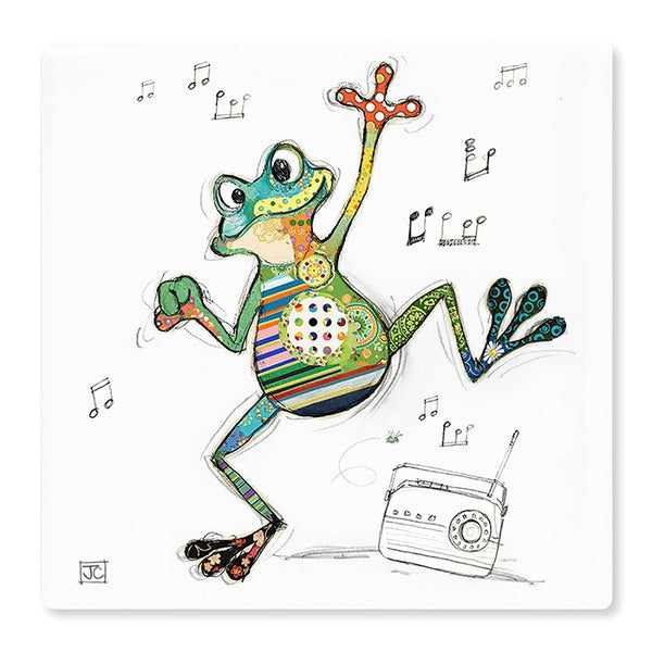 Bug Art 'Freddy Frog' Ceramic Coaster