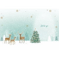Otter House 'Son' Deer Christmas Card