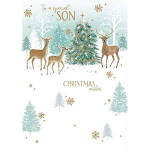 Otter House 'Son' Deer Christmas Card