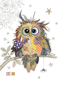 Bug Art Kooks 'Otto Owl' Greeting Card