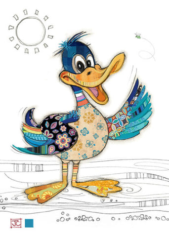Bug Art Kooks 'Dougie Duck' Greeting Card