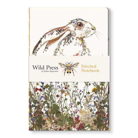 Wild Press 'Wildflower Hare' Stitched Notebook