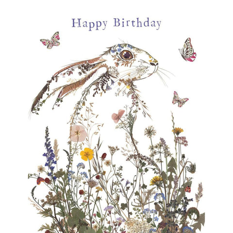 Wild Press 'Wildflower Hare' Birthday Card