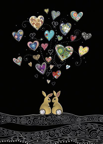 Bug Art 'Love Bunnies' Greeting Card
