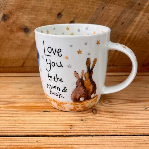 Alex Clark 'Love You to the Moon and Back' Rabbit Mug