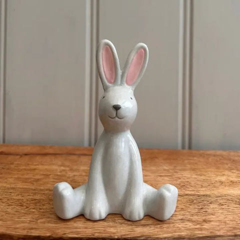 Porcelain Sitting Rabbit Ornament
