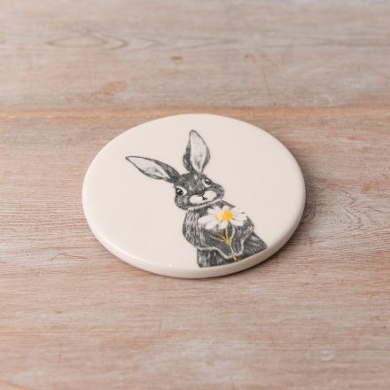 Ceramic Rabbit Coaster