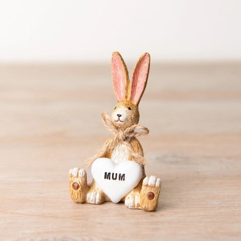Sitting Rabbit 'Mum' Ornament