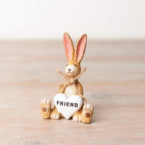 Sitting Rabbit 'Friend' Ornament
