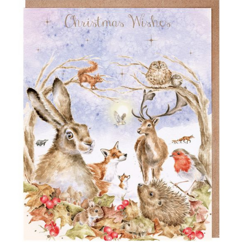 Wrendale Designs 'Walking in a Winter Wonderland' Christmas Card Pack 0f 8