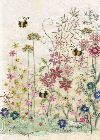 'Bees Meadow' Greeting Card by Bug Art - Binky Brothers