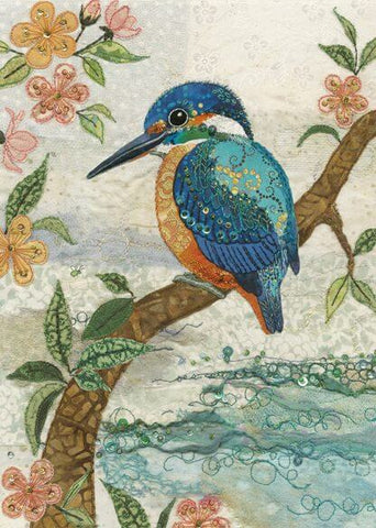 Kingfisher Greeting Card by Bug Art - Binky Brothers