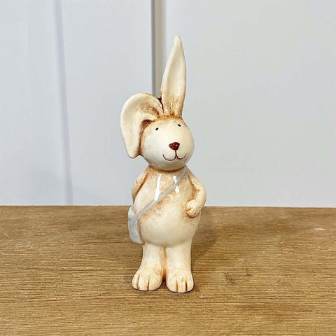 Rabbit with Satchel Ornament - Binky Brothers