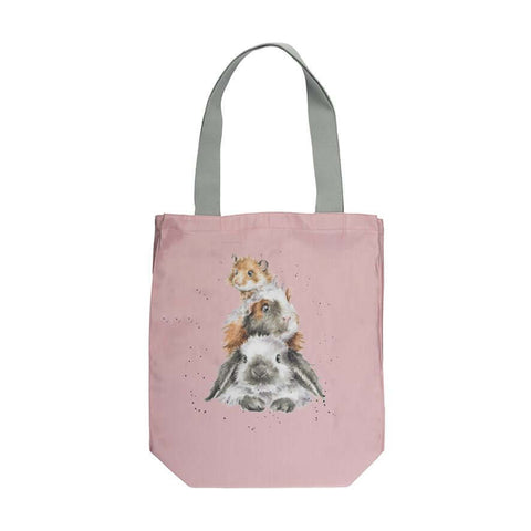 Wrendale Designs 'Piggy in the Middle' Canvas Tote Bag - Binky Brothers