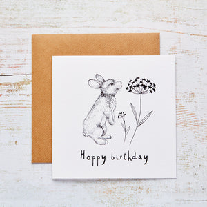 Hoppy Birthday Rabbit Card