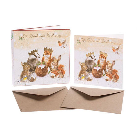 'A Christmas Party' Christmas Card Box Set by Wrendale - Binky Brothers