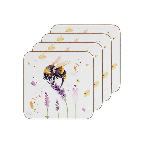 Country Life Set of 4 Bee Coasters