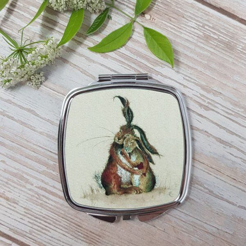 Love Country 'Hares My Heart' Compact Mirror - Binky Brothers