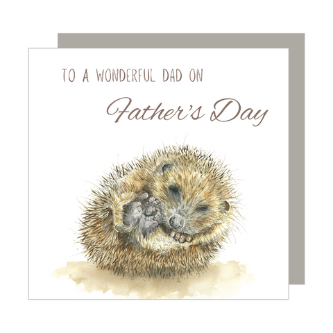 Love Country Hedgehog Father's Day Card
