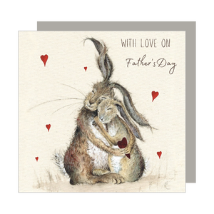 Love Country Hare Father's Day's Card