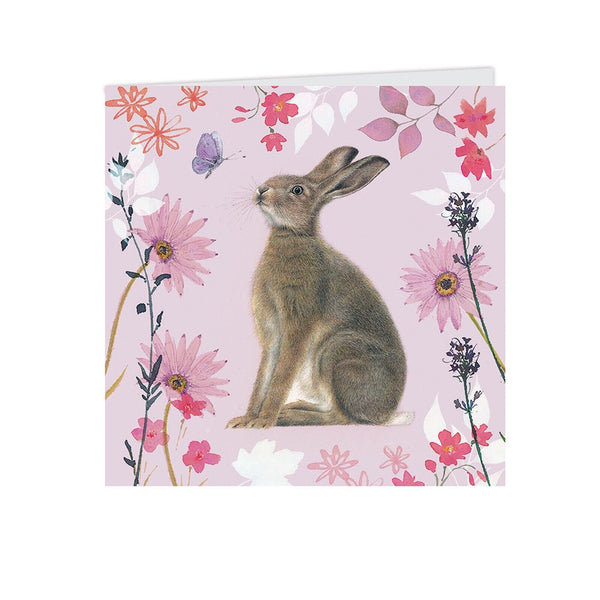 Flowers and Wildlife 'Hare and Hedgehog' Pack of 10 Notecards