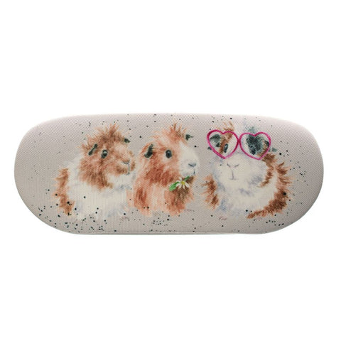 Hard glasses case from Wrendale Designs with three guinea pigs