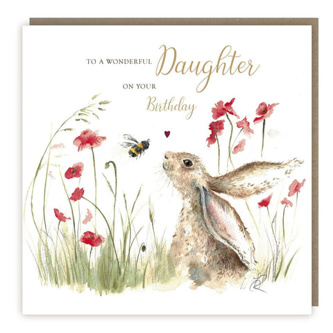 Love Country 'Bee Lovely' Daughter Birthday Card - Binky Brothers