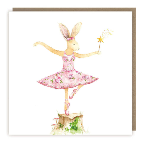 Love Country 'Bunny Ballerina' Greeting Card - Binky Brothers