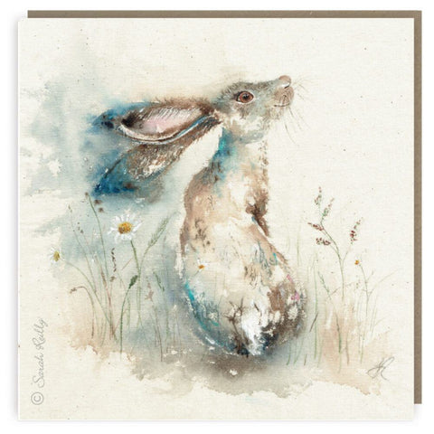 Love Country 'Daydreamer' Hare Greeting Card - Binky Brothers