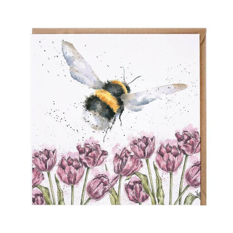 'Flight of the Bumblebee' Greeting Card by Wrendale - Binky Brothers