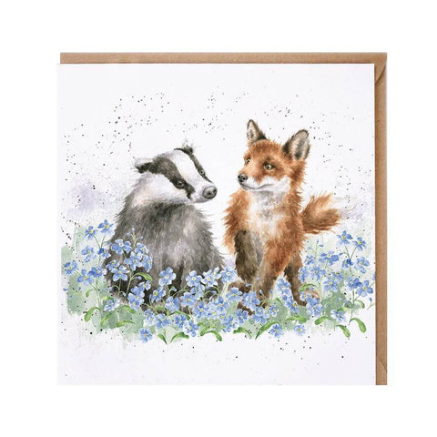 'Forget Me Not' Greeting Card by Wrendale - Binky Brothers