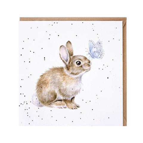 Wrendale Designs 'I Spy a Butterfly' Rabbit Greeting Card -  Binky Brothers