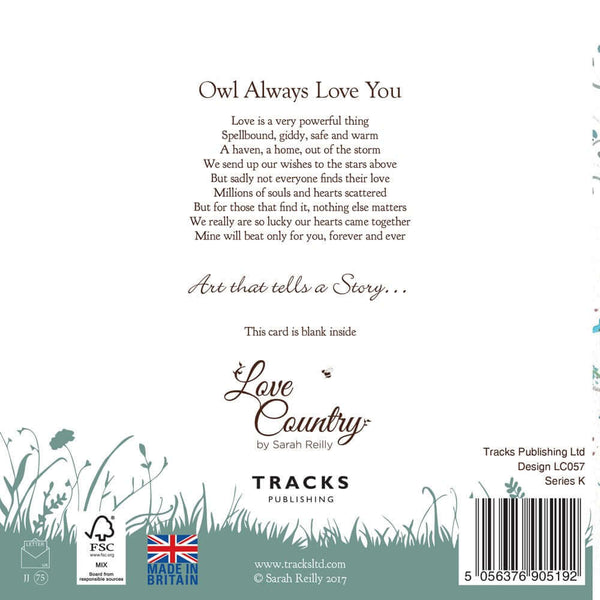 Love Country 'Owl Always Love You' Greeting Card - Binky Brothers