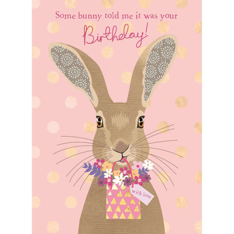 Pom Poms Some Bunny Hare Greeting Card - Binky Brothers