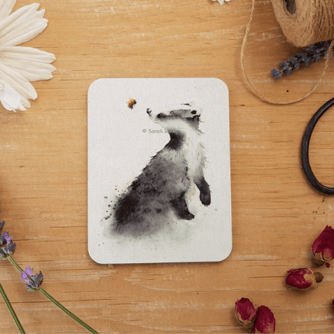 Love Country 'Badger and Bee' Coaster - Binky Brothers