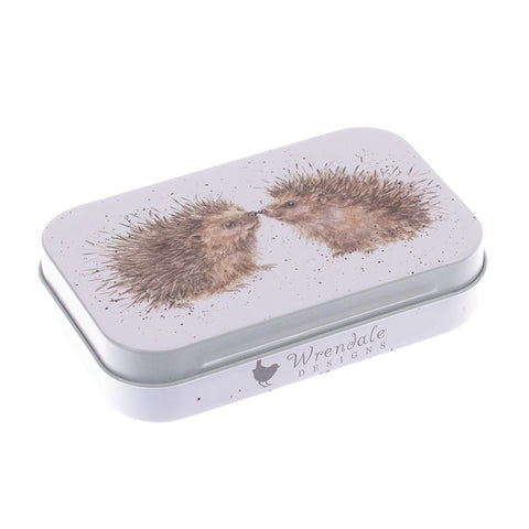 Wrendale Designs small gift tin with two hedgehogs on the front