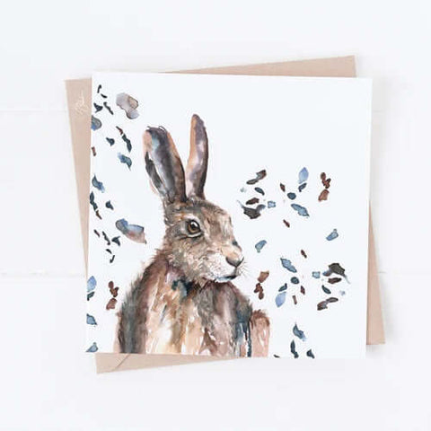 Meg Hawkins Hare Greeting Card - Binky Brothers