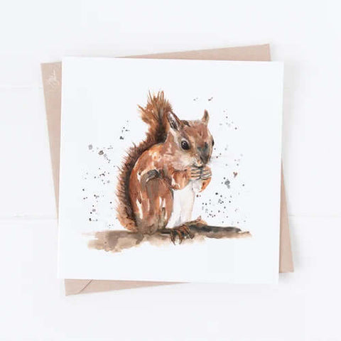 Meg Hawkins Squirrel Greeting Card - Binky Brothers