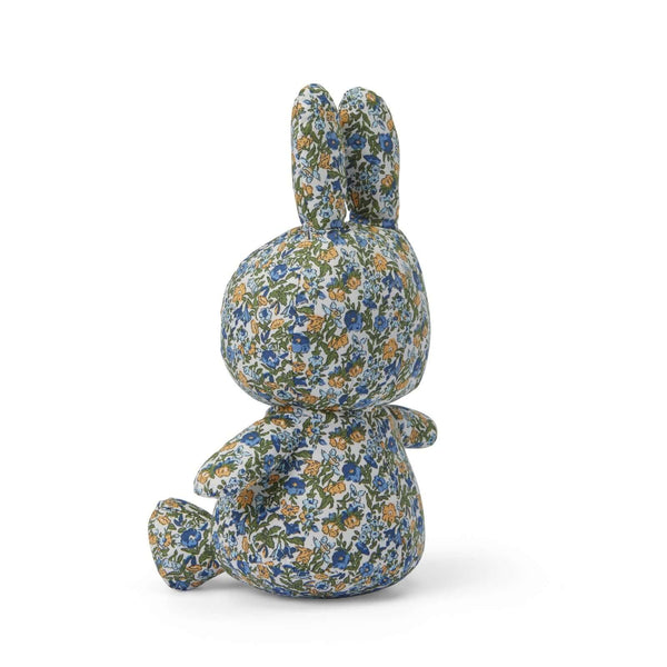 Miffy Rabbit Sitting Ditsy Flower Green Plush Toy