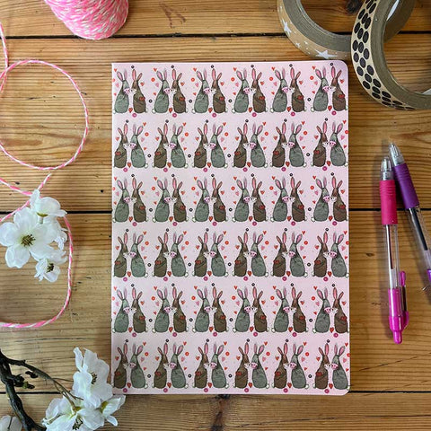 Alex Clark 'Beautiful Bunnies' Large Soft Notebook