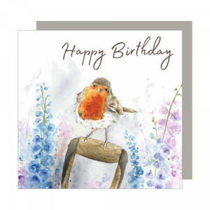 Love Country Robin Birthday Card