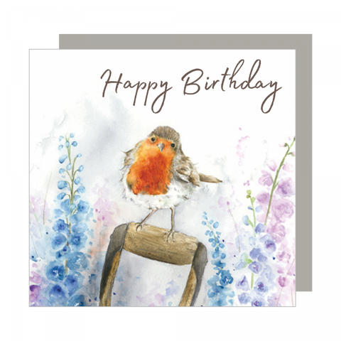Love Country Robin Birthday Card