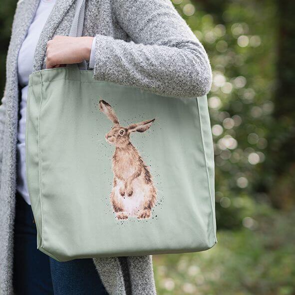 Wrendale Designs 'Hare and the Bee' Canvas Tote Bag - Binky Brothers