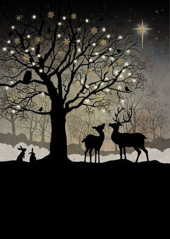 'Christmas Woodland' Christmas Card by Bug Art - Binky Brothers